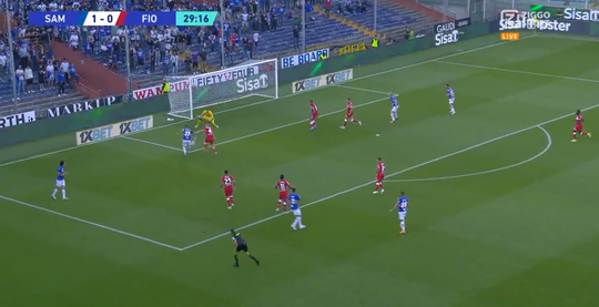 🎥 | Fabio Quagliarella (39) komt met een lobje alsof het niks is bij ruime zege Sampdoria op Fiorentina