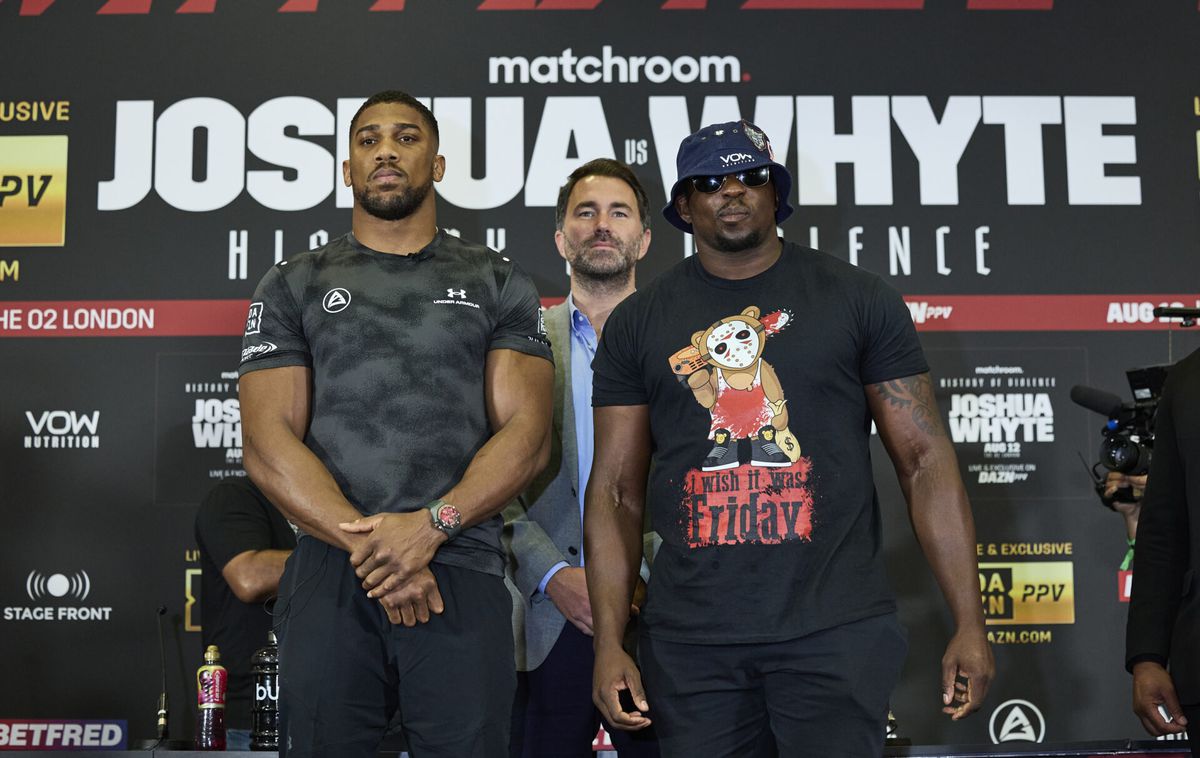 Rematch boksers Anthony Joshua en Dillian Whyte gaat NIET door