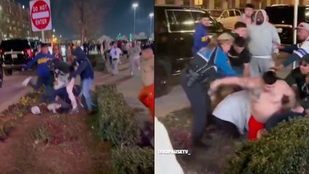 🎥 | Alcohol en nederlaag geen goed recept: Cowboys-fans gaan met elkaar op de vuist