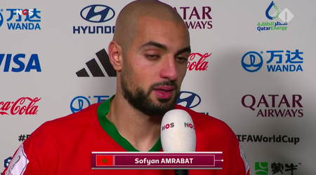 Sofyan 'MOTM' Amrabat emotioneel na sensatie tegen Spanje: 'Hebben ons leven gegeven'