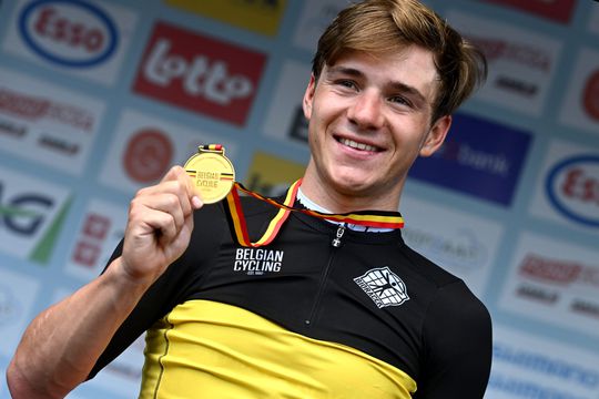 Remco Evenepoel voor de 1e keer Belgisch kampioen tijdrijden