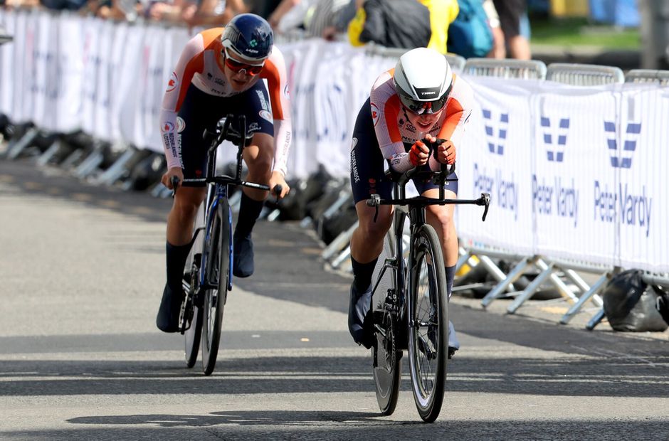Nederland 7e op mixed relay WK wielrennen