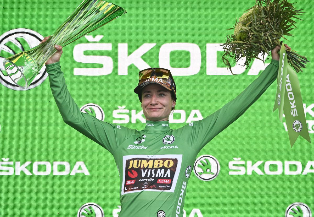 Marianne Vos geniet van winst groene trui in Tour: 'Het was een ontzettend mooie week'
