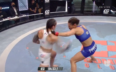 🎥 | MMA-koningin Claire Lopez leidt zege in met DEZE loeiharde uppercut