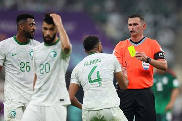 Saoedi-Arabië pakte te veel geel op het WK en krijgt daarvoor billenkoek van de FIFA