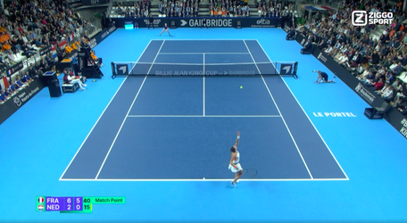 🎥 | Tennissters op achterstand in Frankrijk: fors verlies Lesley Pattinama-Kerkhove