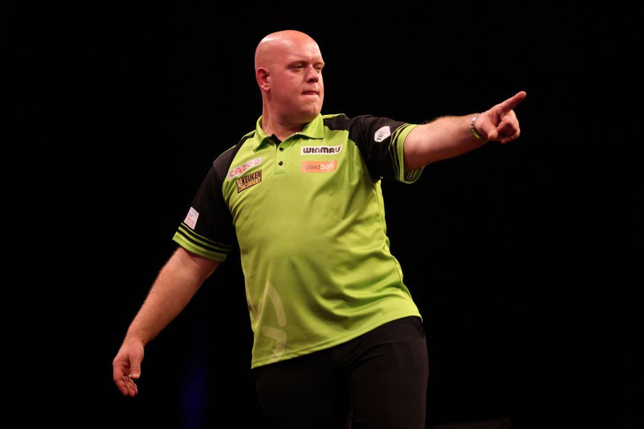 Check hier hoe laat en waar je kijkt naar Michael van Gerwen in finale World Grand Prix