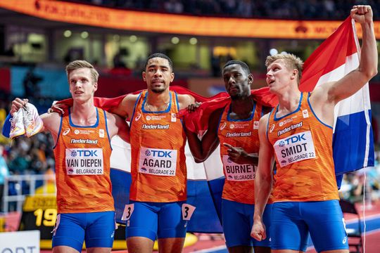 Nederlandse sprinters pakken goud op 4x100 meter estafette bij Diamond League in Stockholm