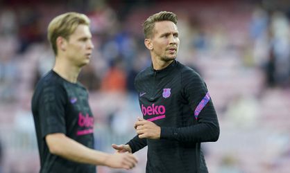 Luuk de Jong in de basis bij FC Barcelona tegen Mallorca