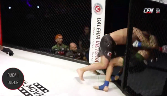 🎥 | MMA-vechters nemen hun beroep te letterlijk en KLETTEREN de kooi uit