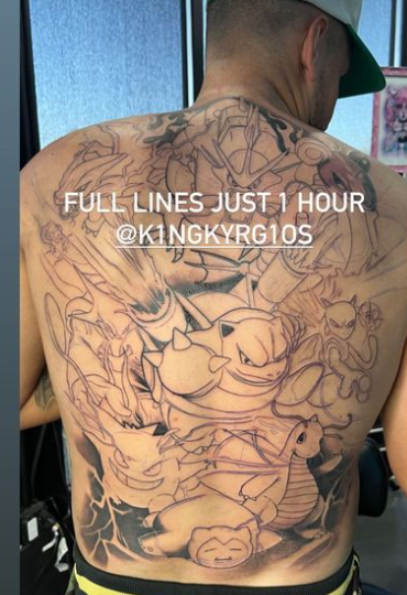 Nick Kyrgios Catcht 'em All! Tenniser verrast met levensgrote Pokémon-tattoo over hele rug