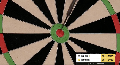 🎥 | Big fi... Darter gooit bíjna 170 uit, alleen de laatste pijl dondert uit de bullseye