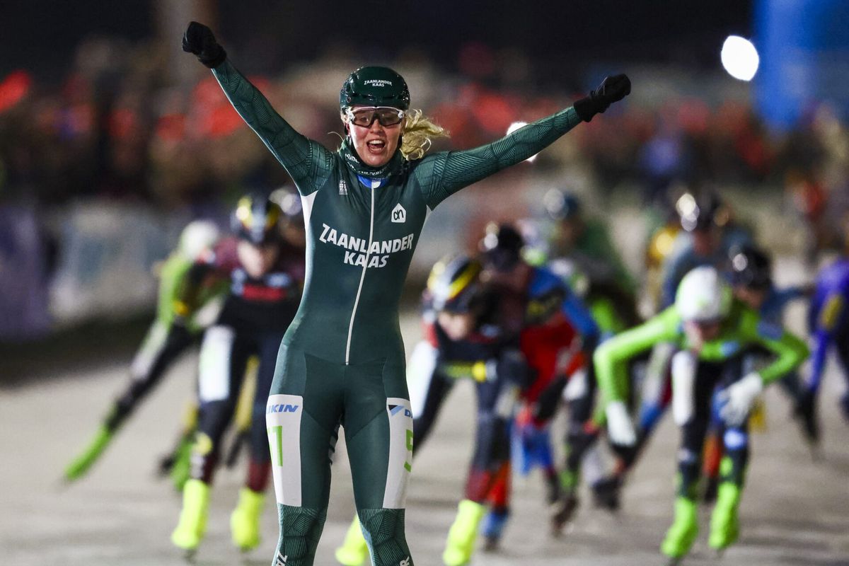 Maaike Verweij wint wederom de eerste marathon op natuurijs