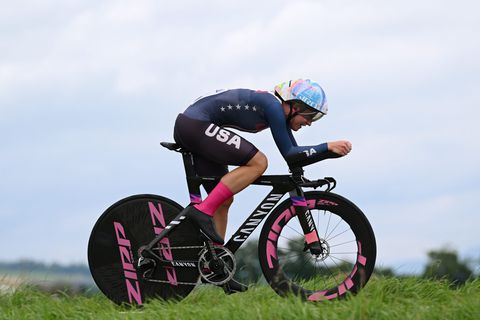 Chloé Dygert rijdt bij WK tijdrijden iedereen, ook Vollering en Markus, omver