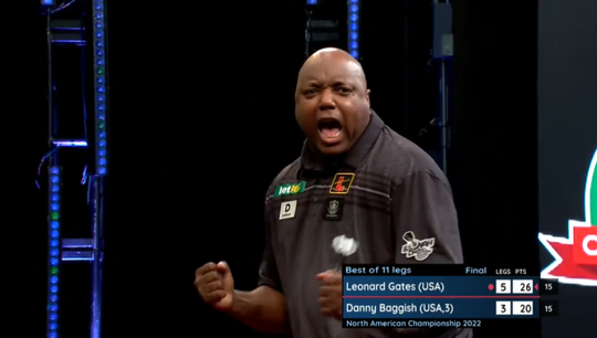 🎥 | Leonard Gates kroont zich tot Noord-Amerikaans kampioen en mag debuut maken op WK darts