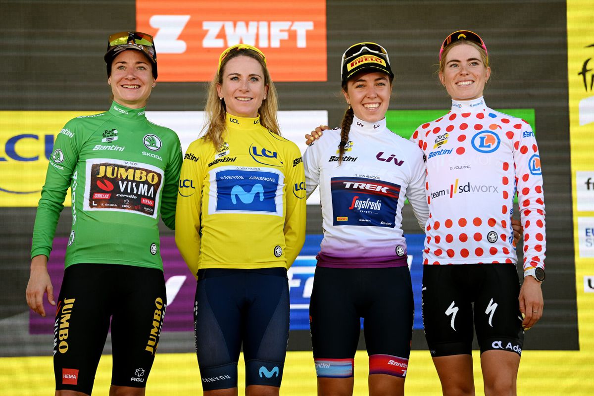 Geel, groen, bollen en wit: ALLE truien in Tour de France Femmes naar Nederland
