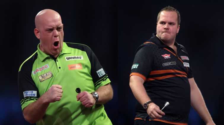 TV-gids: hier kijk je naar de Nederlandse clash op het WK darts tussen Mighty Mike en Aubergenius