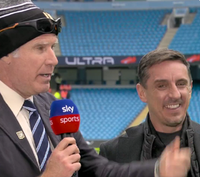 🎥 | Acteur Will Ferrell breekt in bij Sky Sports: 'We vervelen ons dood door Gary Neville'