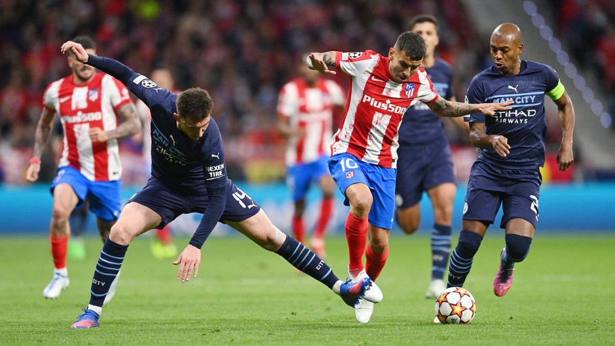 Atletico Madrid wordt pas in slotkwartier wakker en komt tekort tegen Manchester City