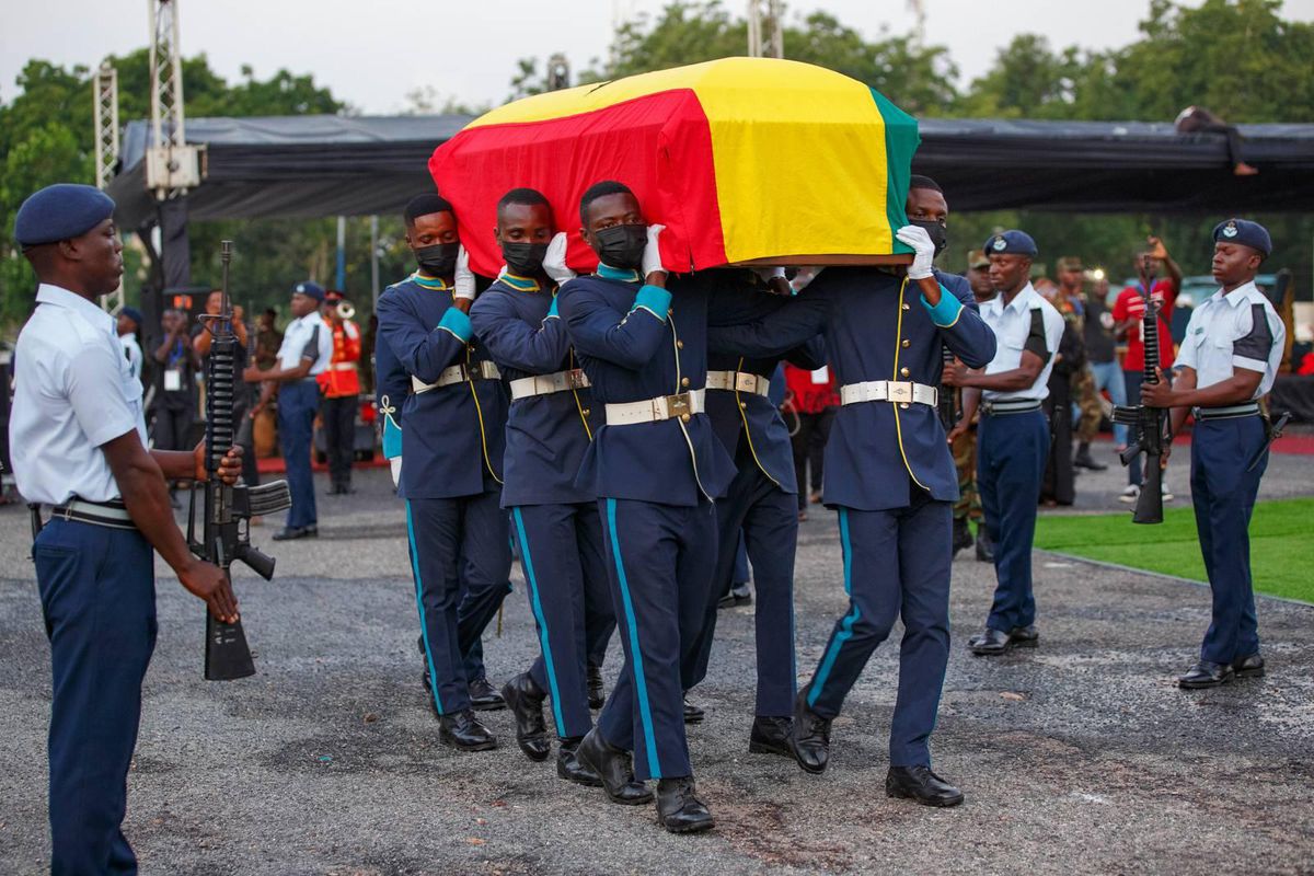 Christian Atsu (31) heeft staatsbegrafenis gekregen in Ghana