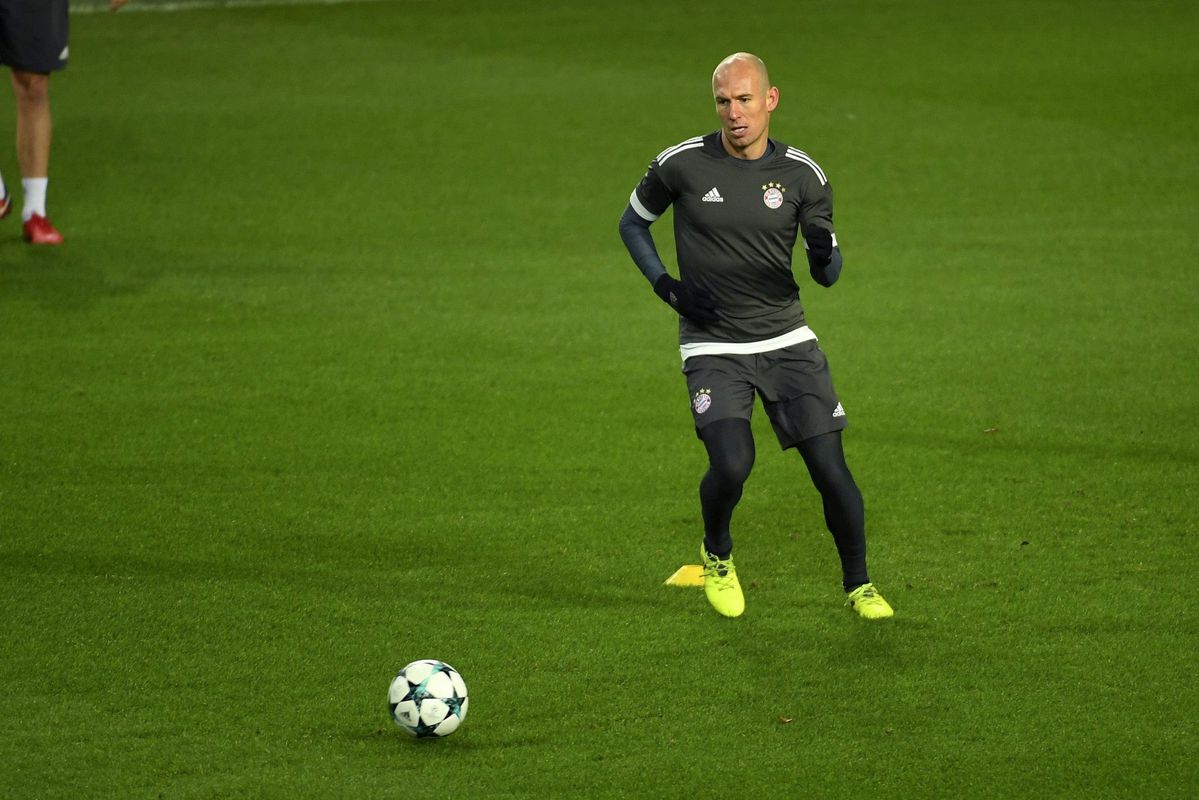 Arjen Robben speelt niet tegen Borussia Dortmund