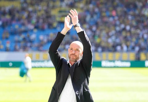 Erik ten Hag wil in toekomst weer met Marc Overmars bij Ajax werken: 'Als Johan Derksen ook terugkeert...'