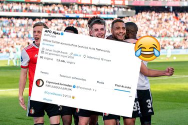 🤣 | Opvallende like van Ajax-account op Feyenoord-tweet