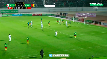 🎥 | Krankzinnig... Algerije in 119e minuut virtueel naar WK, maar Kameroen wint alsnog