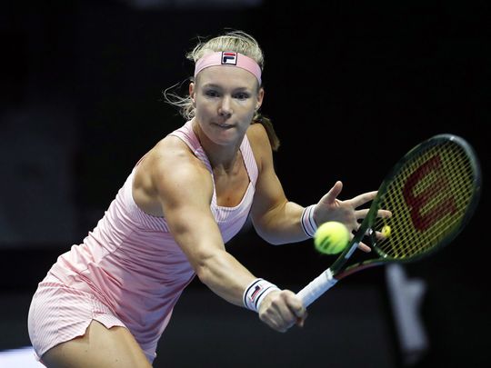 Geweldige Kiki Bertens verslaat Aryna Sabalenka en is finalist in Sint-Petersburg (video's)