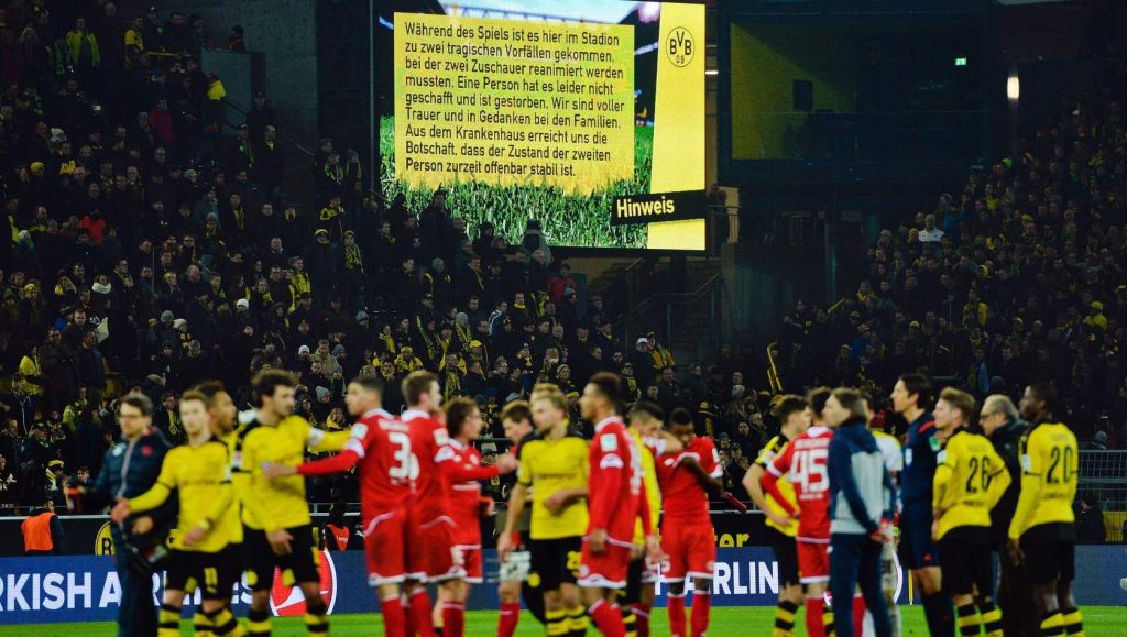Dood supporter overschaduwt zege Dortmund