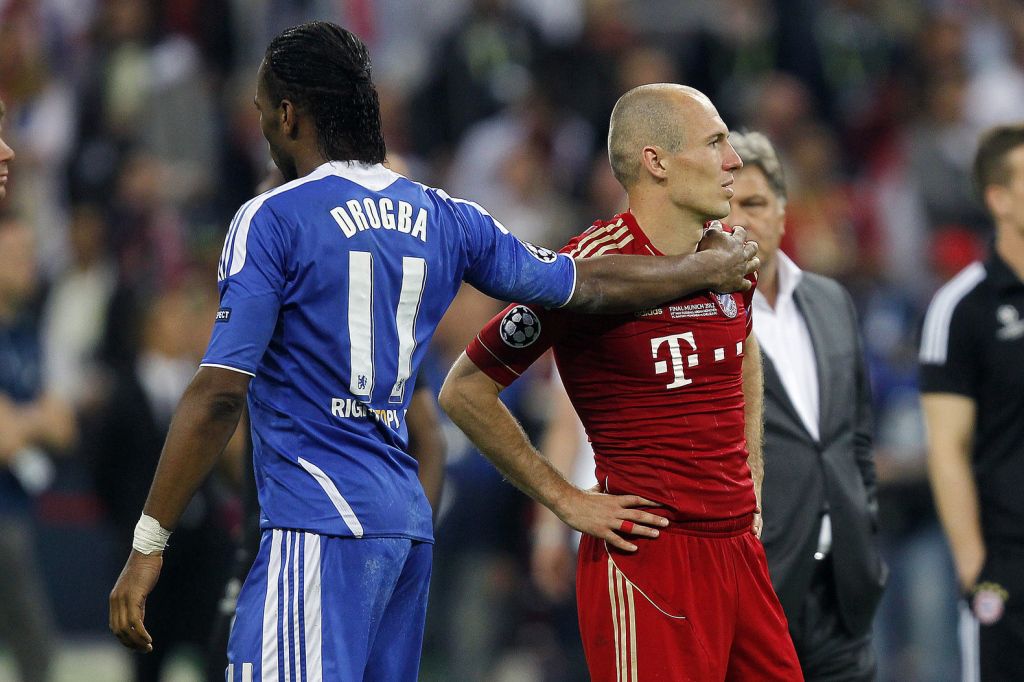 Drogba: Door mij miste Robben penalty in CL-finale
