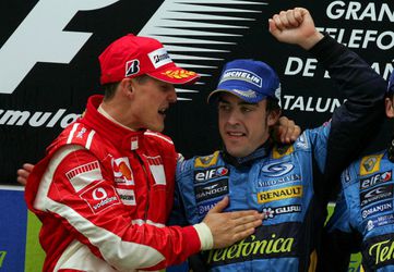 Alonso breekt bij finish in Canada gigantisch record van Schumacher