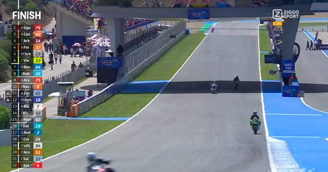 🎥 | Moto2-coureur Canet eindigt 6 dagen na operatie aan gebroken arm als 2e in Jerez