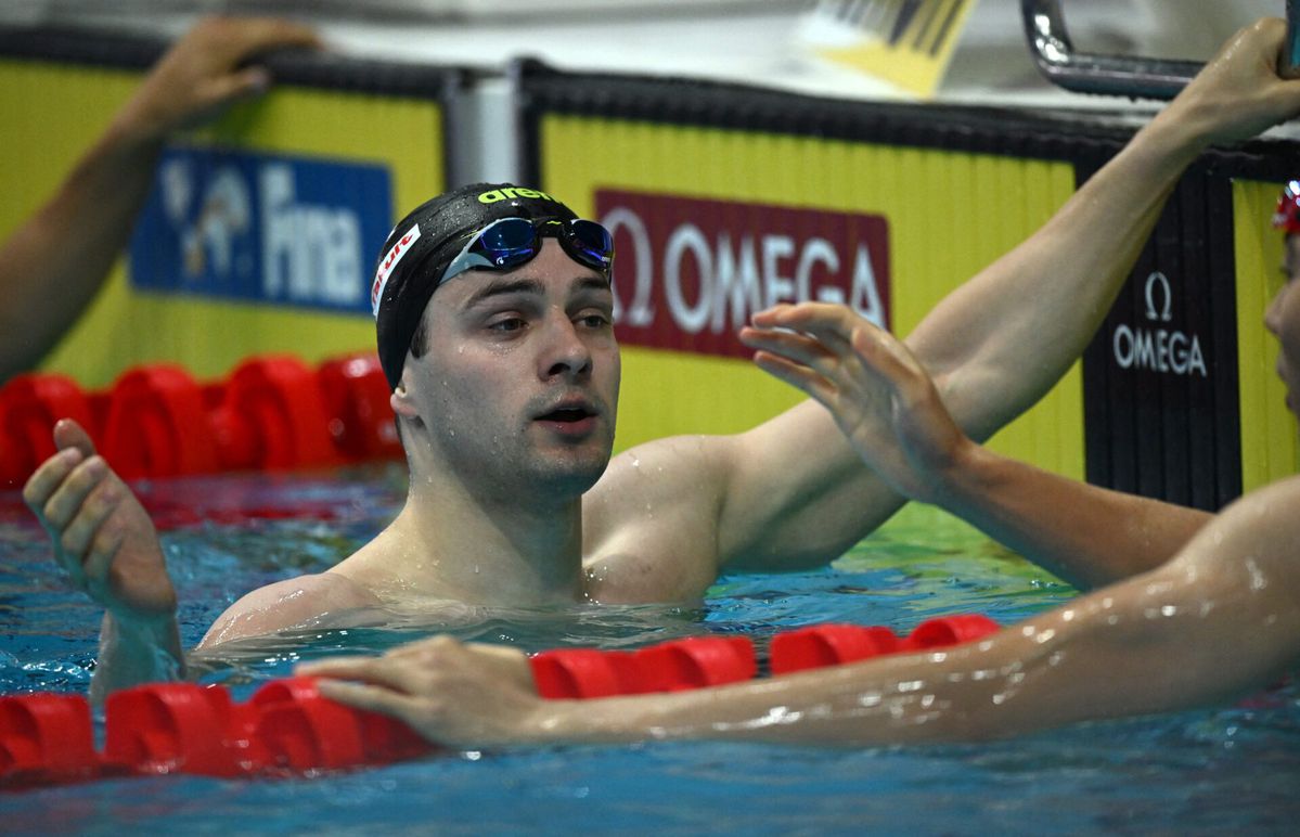 WK zwemmen: Arno Kamminga wint zilveren medaille op 100 meter schoolslag, goud voor Italiaan