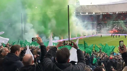 🎥 | Opkomst bij De Klassieker: Feyenoorders zetten Kuip in vuur en vlam