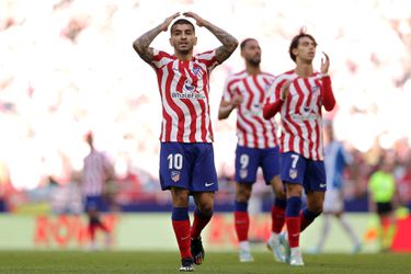 Atlético Madrid lukt het niet om met man meer te winnen van Espanyol