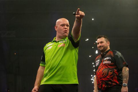 Tegen wie speelt koploper Michael van Gerwen deze week in de Premier League?