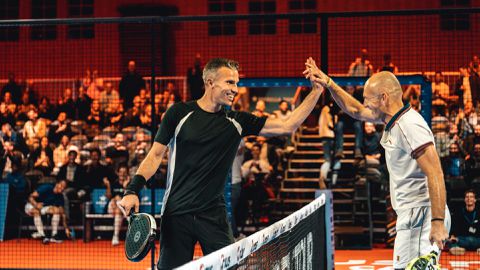 Oranje onderonsje op padeltoernooi in Amsterdam: Robben/Van Persie tegen De Boer/Van der Vaart