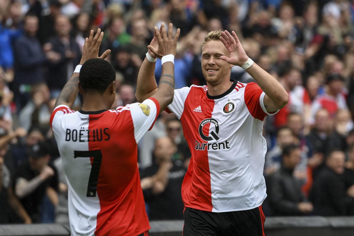 Prachtgoal Jørgensen helpt Feyenoord aan goede generale