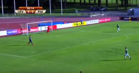 Club uit Estland scoort binnen 15 seconden een eigen goal (video)