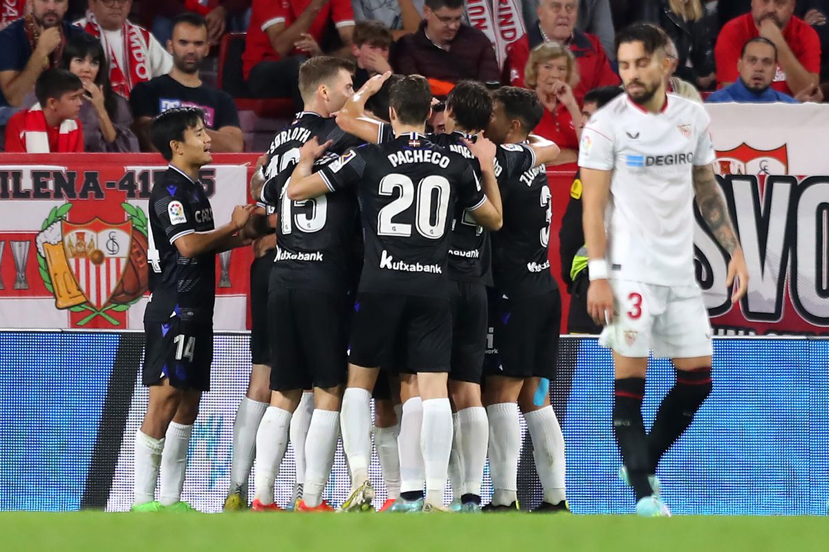 LaLiga: Real Sociedad wint maar net van 9 man Sevilla, Almería verslaat Getafe in degradatieduel