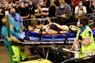 Mark Cavendish weer snel thuis na horrorcrash in zesdaagse van Gent