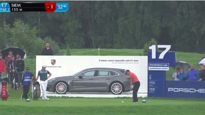Golfer wint dikke Porsche met vetste hole-in-one ooit (video)
