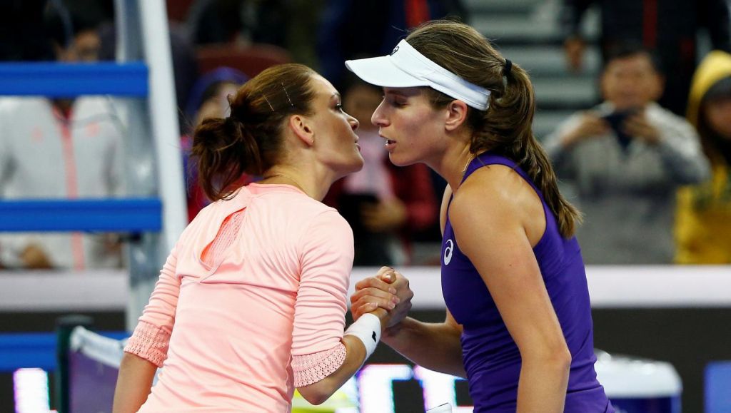 Radwanska laat Konta kansloos in finale Peking