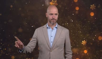 🎥  | Check hier de hakkelige Engelse kerstwens van Erik ten Hag bij Viaplay