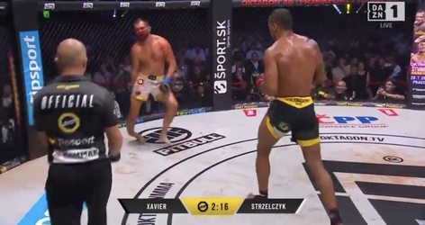 🎥 | Hoor het bot kraken... MMA'er breekt been na keiharde leg kick