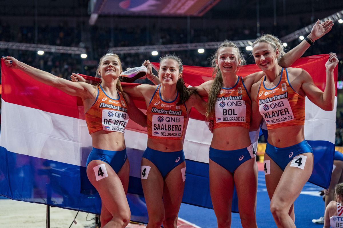 Nederlandse estafettevrouwen rennen naar zilver op 4x400 meter bij WK indoor