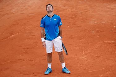 Wawrinka, finalist 2017, ligt nu al uit Roland Garros