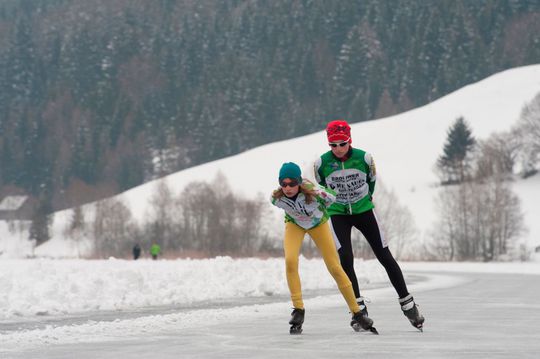Te veel sneeuw betekent geen marathon op Weissensee: ‘Vreselijk’