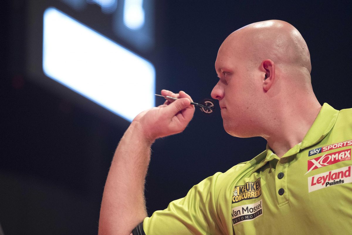 Van Gerwen moet aan de bak tijdens de Champions League of Darts